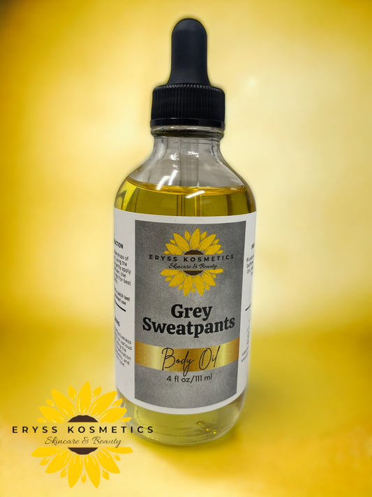 Grey Sweatpants Body Oil